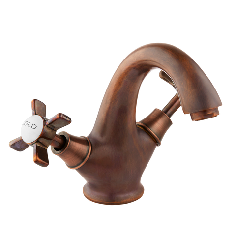 Monobloc Basin Mixer - Cross Handle