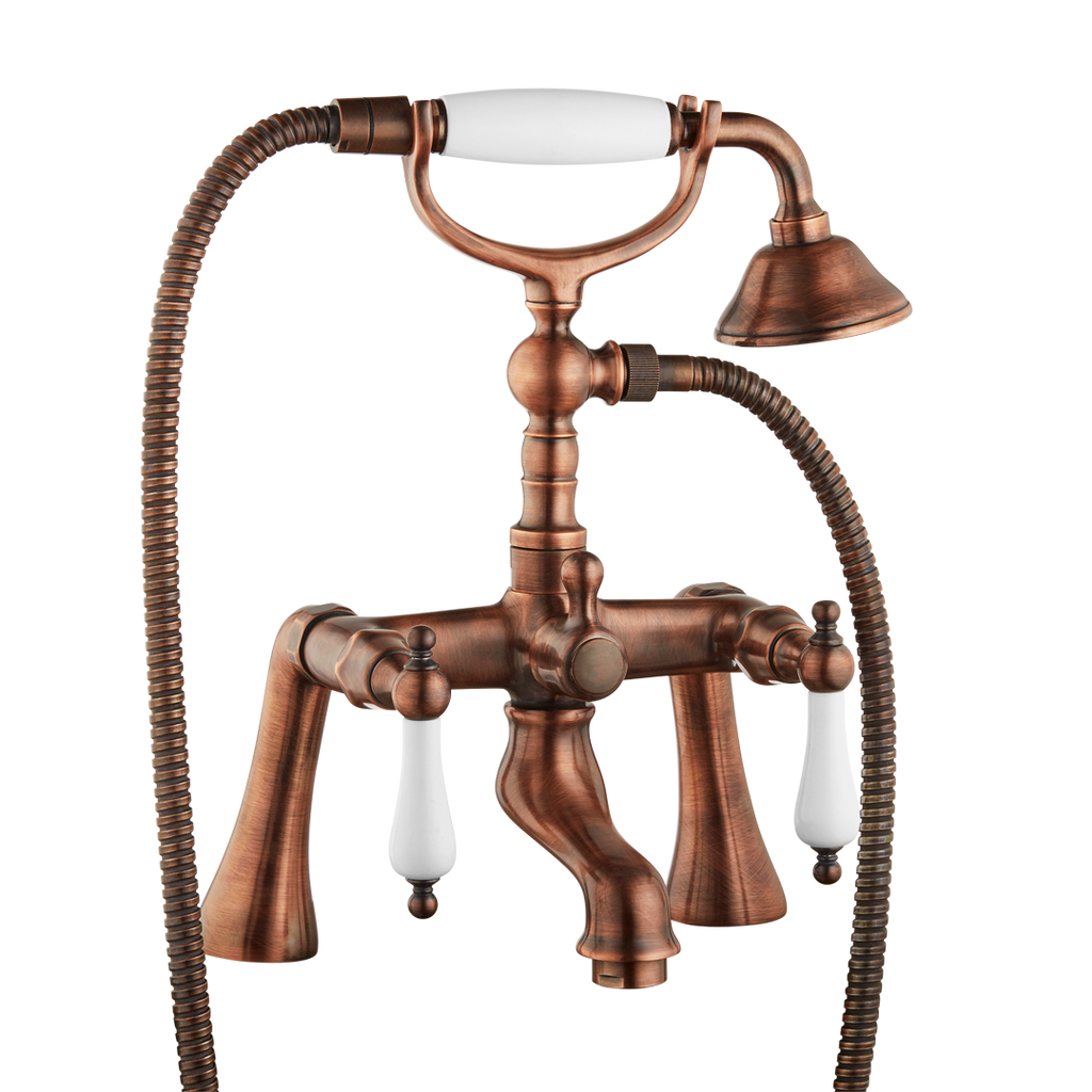 Bath Shower Mixer - Porcelain Handle